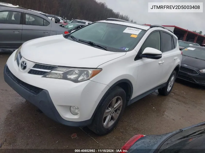 2013 Toyota Rav4 Xle VIN: JTMRFREV2D5003408 Lot: 40852992