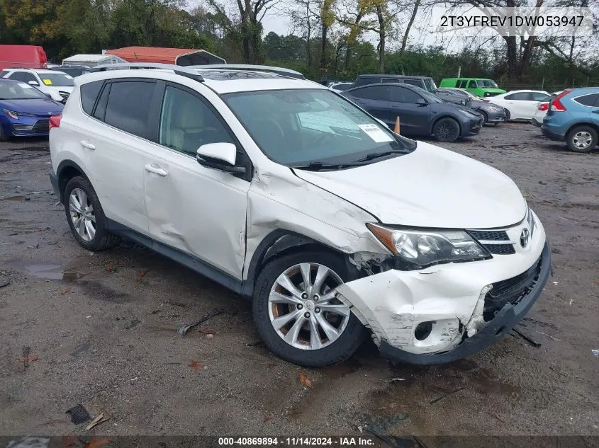 2013 Toyota Rav4 Limited VIN: 2T3YFREV1DW053947 Lot: 40869894