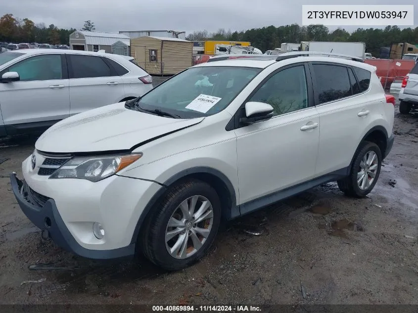 2013 Toyota Rav4 Limited VIN: 2T3YFREV1DW053947 Lot: 40869894