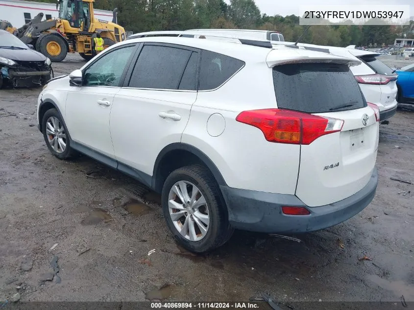 2013 Toyota Rav4 Limited VIN: 2T3YFREV1DW053947 Lot: 40869894