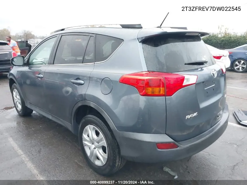 2013 Toyota Rav4 Le VIN: 2T3ZFREV7DW022545 Lot: 40899237