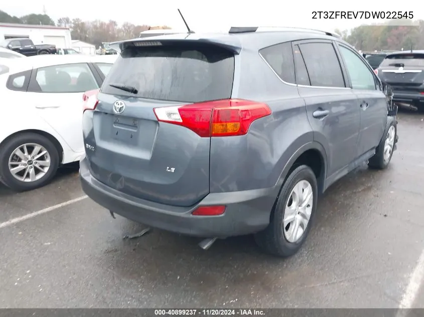 2013 Toyota Rav4 Le VIN: 2T3ZFREV7DW022545 Lot: 40899237