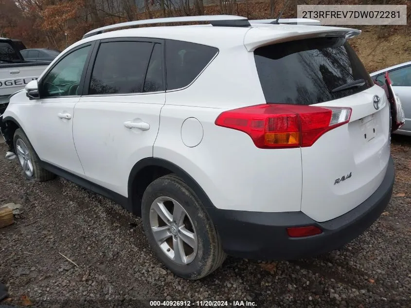 2013 Toyota Rav4 Xle VIN: 2T3RFREV7DW072281 Lot: 40926912