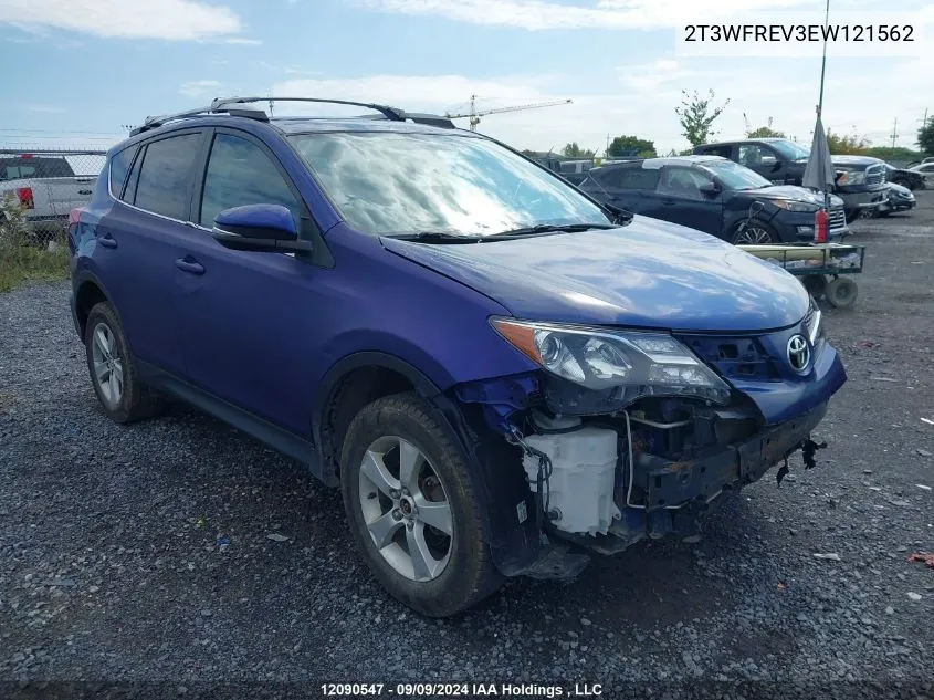 2T3WFREV3EW121562 2014 Toyota Rav4 Xle