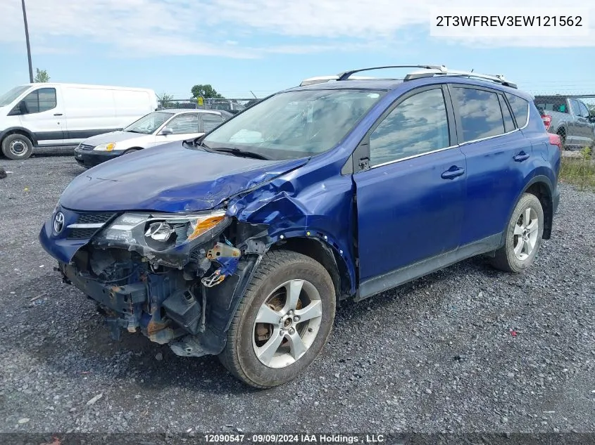 2014 Toyota Rav4 Xle VIN: 2T3WFREV3EW121562 Lot: 12090547