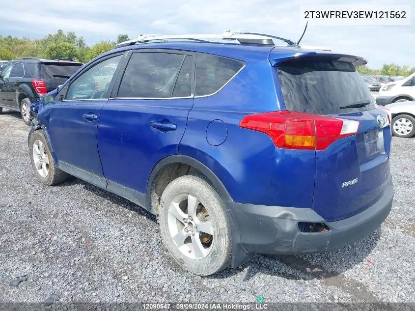 2T3WFREV3EW121562 2014 Toyota Rav4 Xle