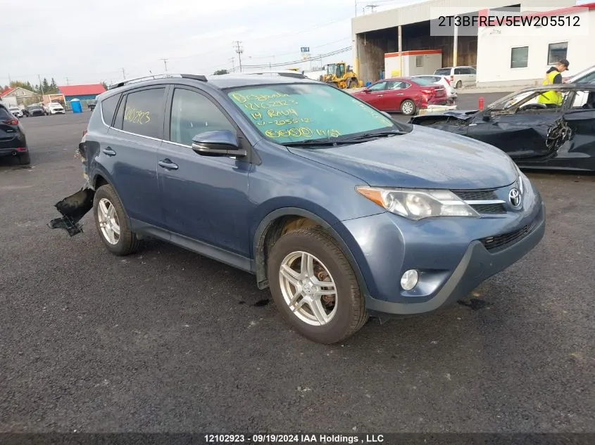 2T3BFREV5EW205512 2014 Toyota Rav4 Le