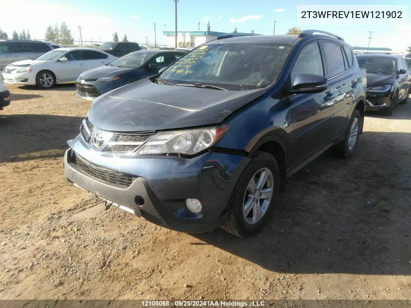 2T3WFREV1EW121902 2014 Toyota Rav4 Xle