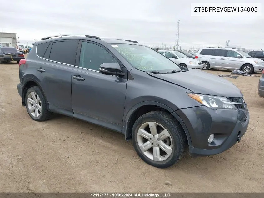 2014 Toyota Rav4 Limited VIN: 2T3DFREV5EW154005 Lot: 12117177