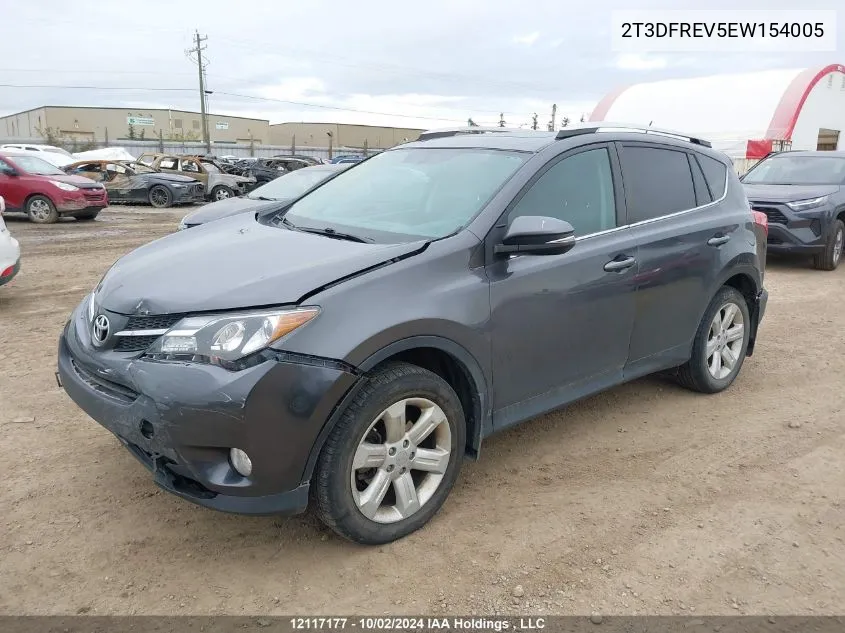 2014 Toyota Rav4 Limited VIN: 2T3DFREV5EW154005 Lot: 12117177