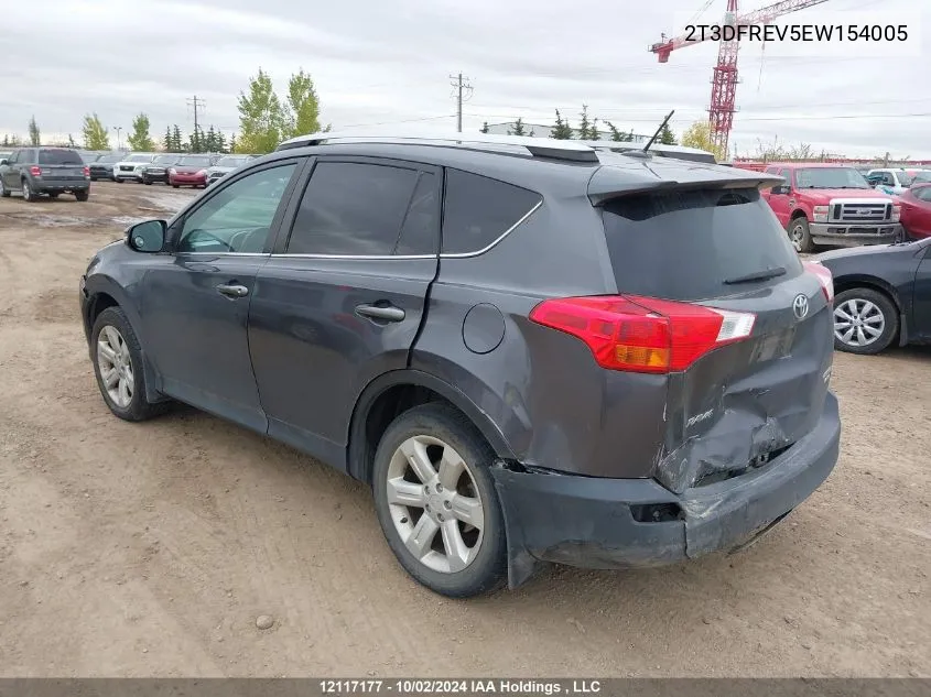 2014 Toyota Rav4 Limited VIN: 2T3DFREV5EW154005 Lot: 12117177