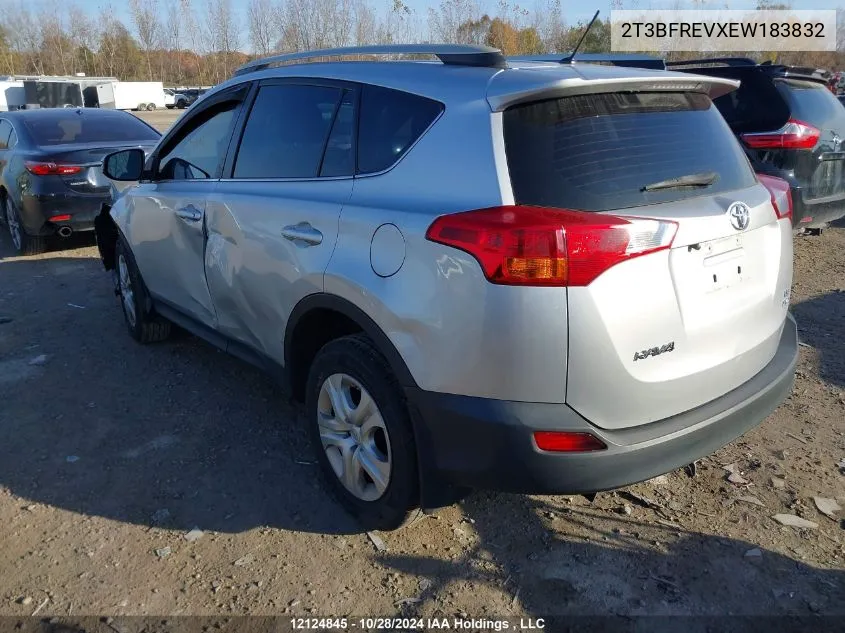 2014 Toyota Rav4 Le VIN: 2T3BFREVXEW183832 Lot: 12124845