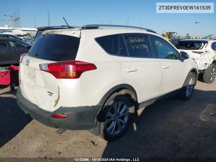 2014 Toyota Rav4 Limited VIN: 2T3DFREV0EW161539 Lot: 12132066