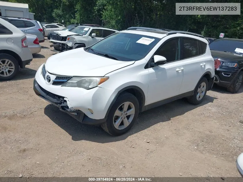 2014 Toyota Rav4 Xle VIN: 2T3RFREV6EW137283 Lot: 39754924