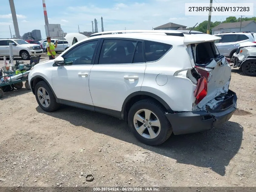 2014 Toyota Rav4 Xle VIN: 2T3RFREV6EW137283 Lot: 39754924