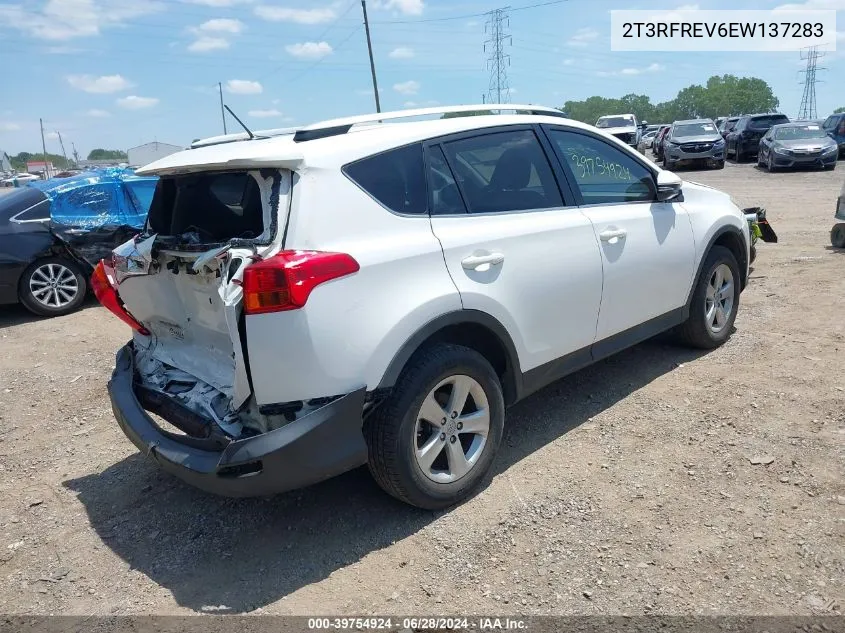 2014 Toyota Rav4 Xle VIN: 2T3RFREV6EW137283 Lot: 39754924