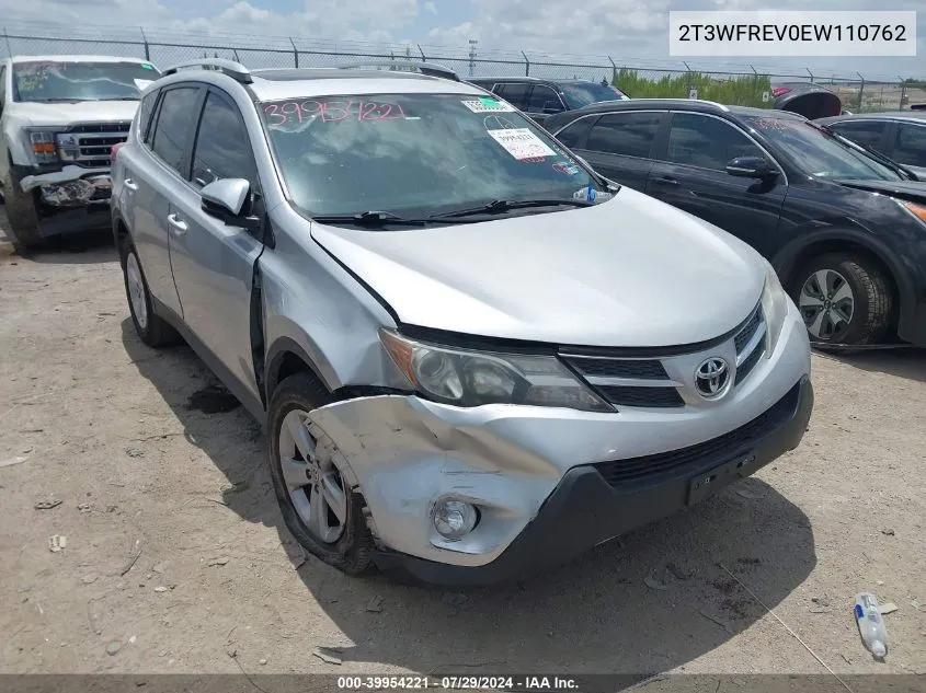 2014 Toyota Rav4 Xle VIN: 2T3WFREV0EW110762 Lot: 39954221