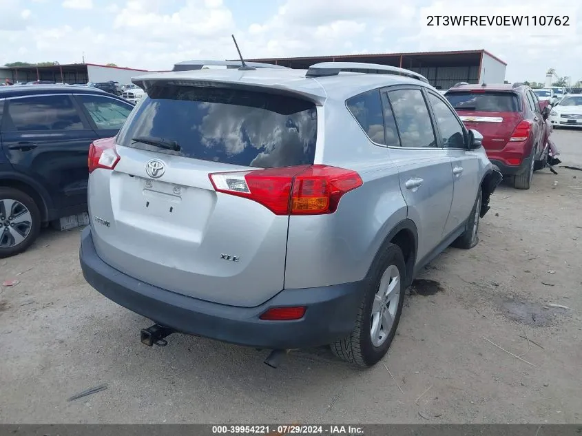 2T3WFREV0EW110762 2014 Toyota Rav4 Xle