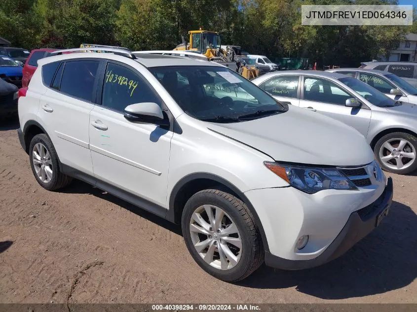 2014 Toyota Rav4 Limited VIN: JTMDFREV1ED064346 Lot: 40398294