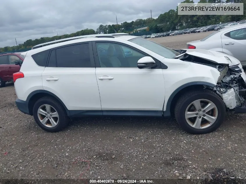 2T3RFREV2EW169664 2014 Toyota Rav4 Xle