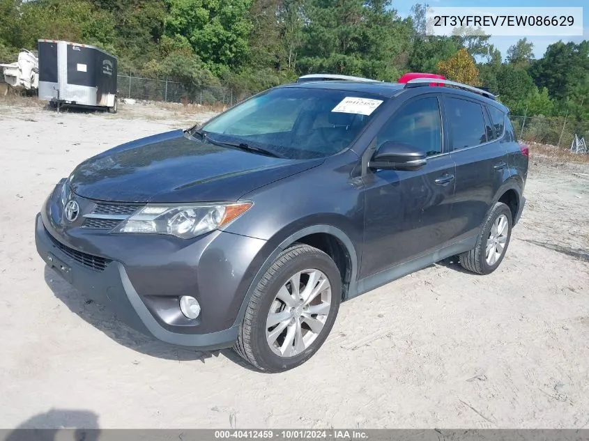 2T3YFREV7EW086629 2014 Toyota Rav4 Limited