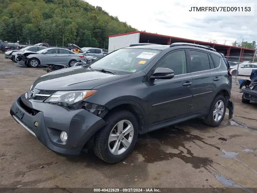 JTMRFREV7ED091153 2014 Toyota Rav4 Xle