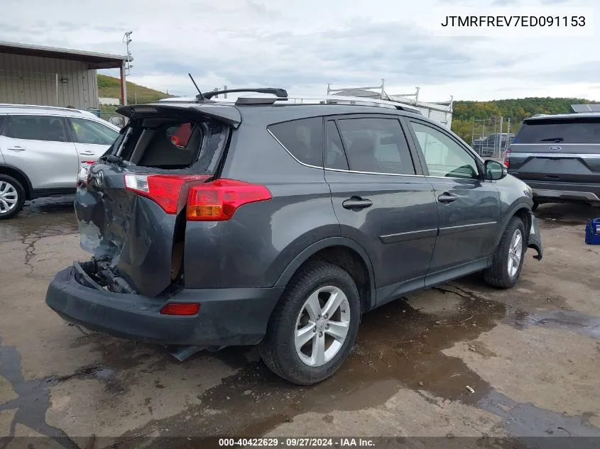 2014 Toyota Rav4 Xle VIN: JTMRFREV7ED091153 Lot: 40422629