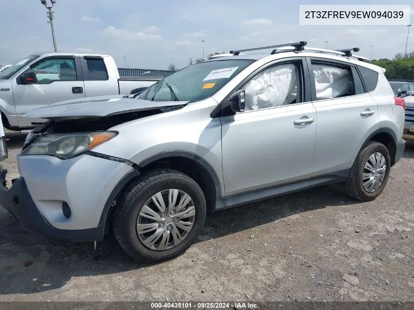 2014 Toyota Rav4 Le VIN: 2T3ZFREV9EW094039 Lot: 40435101