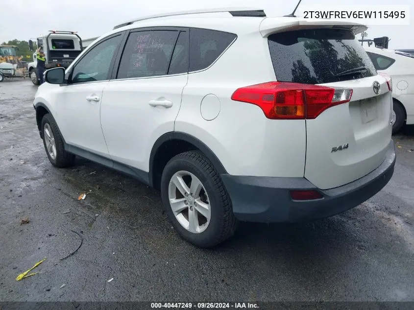 2014 Toyota Rav4 Xle VIN: 2T3WFREV6EW115495 Lot: 40447249