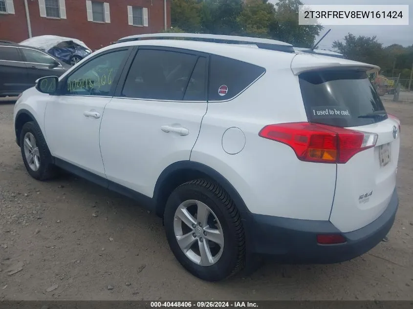 2014 Toyota Rav4 Xle VIN: 2T3RFREV8EW161424 Lot: 40448406