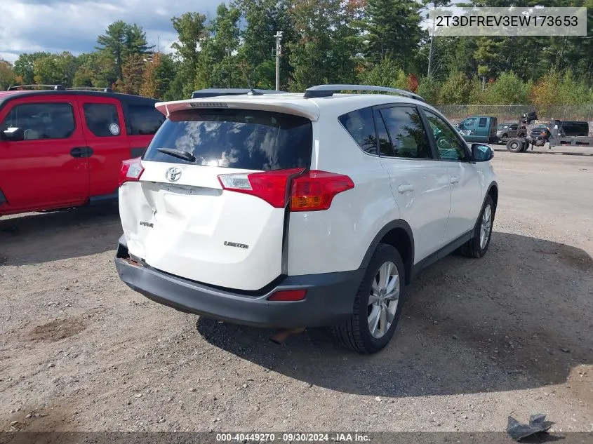 2014 Toyota Rav4 Limited VIN: 2T3DFREV3EW173653 Lot: 40449270