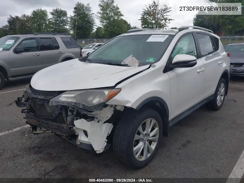 2T3DFREV5EW183889 2014 Toyota Rav4 Limited