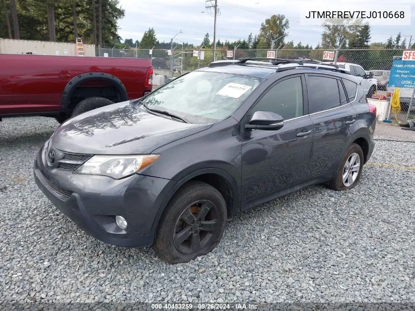 2014 Toyota Rav4 Xle VIN: JTMRFREV7EJ010668 Lot: 40453259