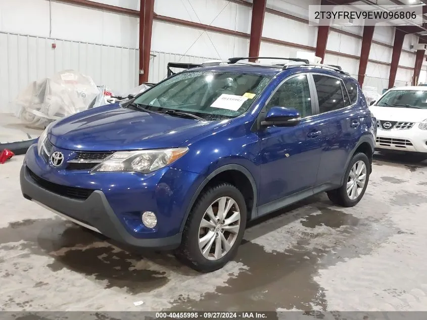 2014 Toyota Rav4 Limited VIN: 2T3YFREV9EW096806 Lot: 40455995