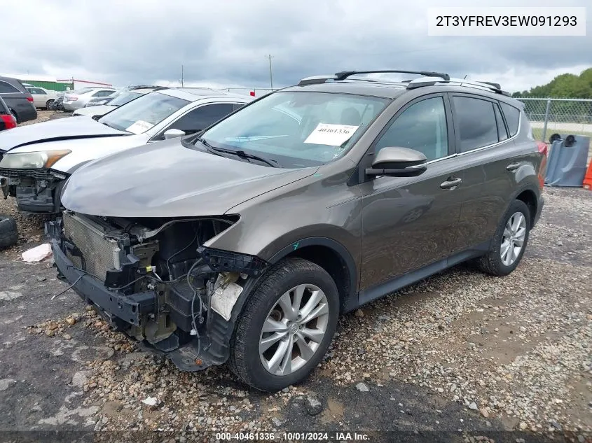 2T3YFREV3EW091293 2014 Toyota Rav4 Limited