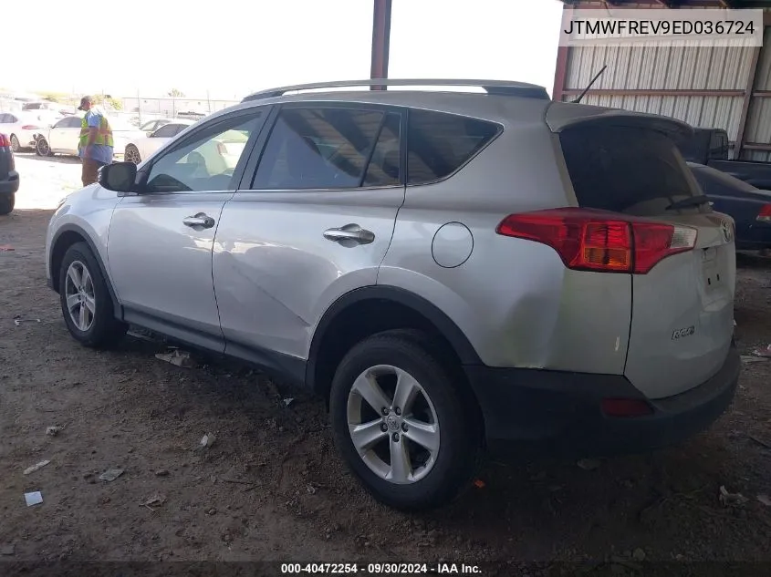 2014 Toyota Rav4 Xle VIN: JTMWFREV9ED036724 Lot: 40472254