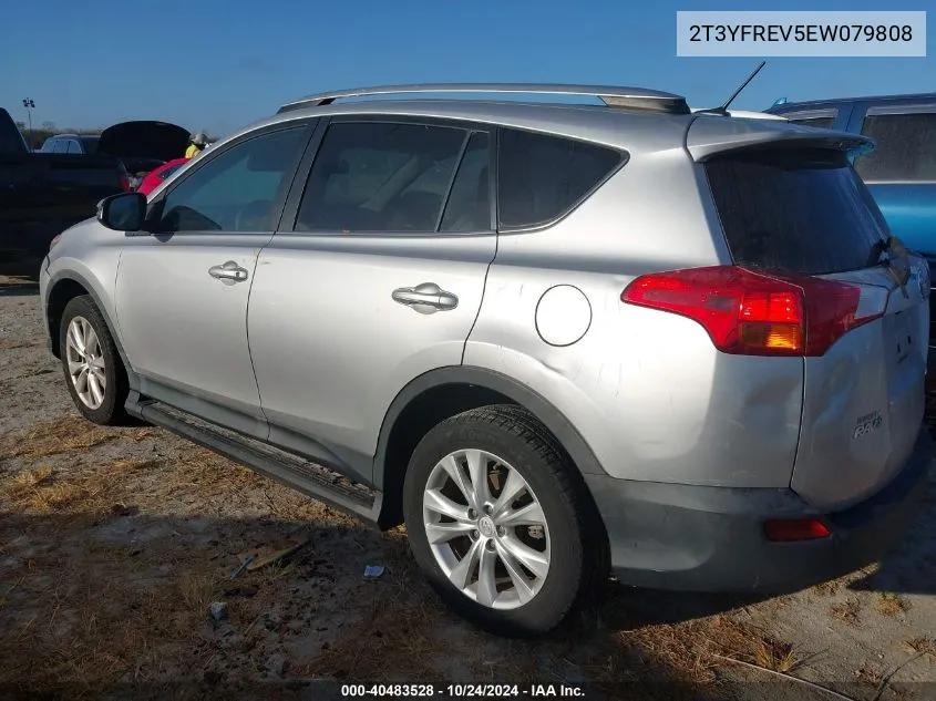 2T3YFREV5EW079808 2014 Toyota Rav4 Limited