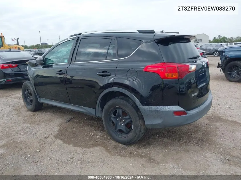 2014 Toyota Rav4 Le VIN: 2T3ZFREV0EW083270 Lot: 40584933