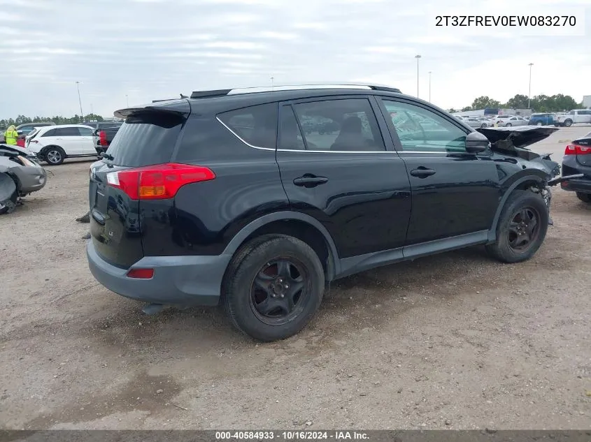 2014 Toyota Rav4 Le VIN: 2T3ZFREV0EW083270 Lot: 40584933