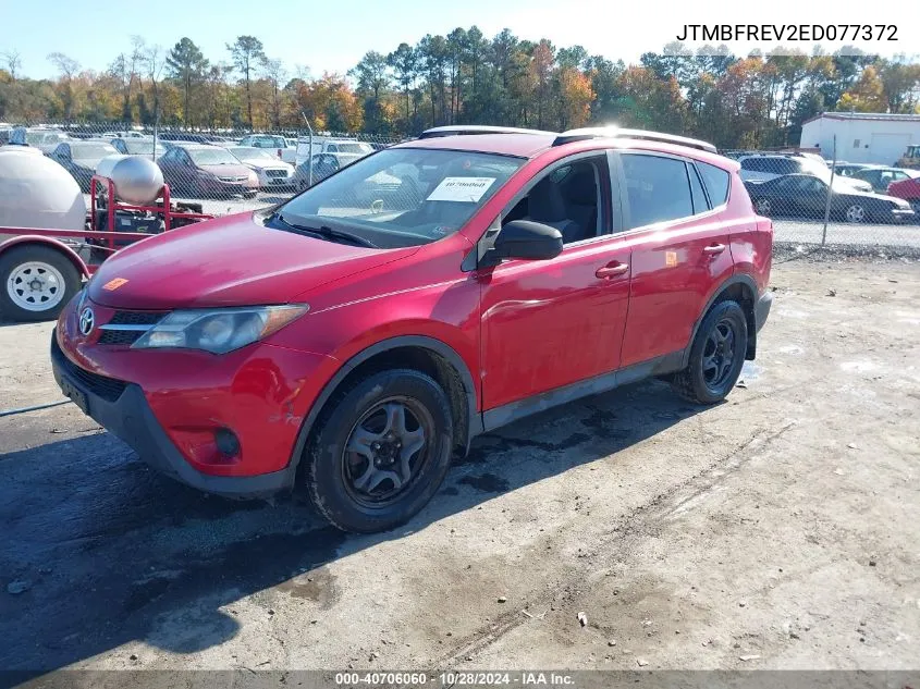 2014 Toyota Rav4 Le VIN: JTMBFREV2ED077372 Lot: 40706060