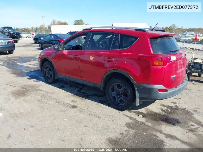 2014 Toyota Rav4 Le VIN: JTMBFREV2ED077372 Lot: 40706060