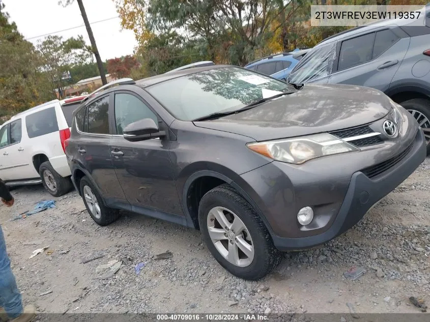 2014 Toyota Rav4 Xle VIN: 2T3WFREV3EW119357 Lot: 40709016