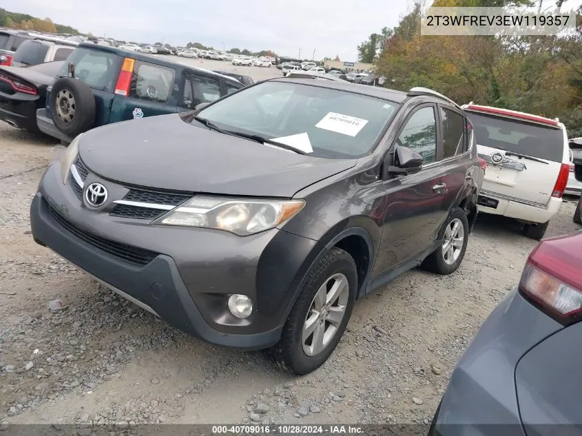 2014 Toyota Rav4 Xle VIN: 2T3WFREV3EW119357 Lot: 40709016