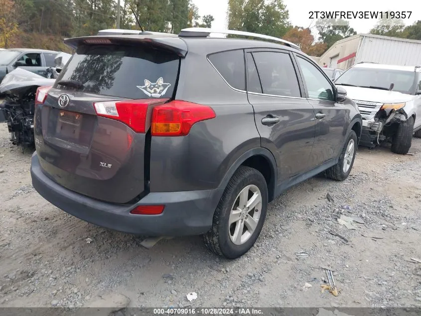 2014 Toyota Rav4 Xle VIN: 2T3WFREV3EW119357 Lot: 40709016