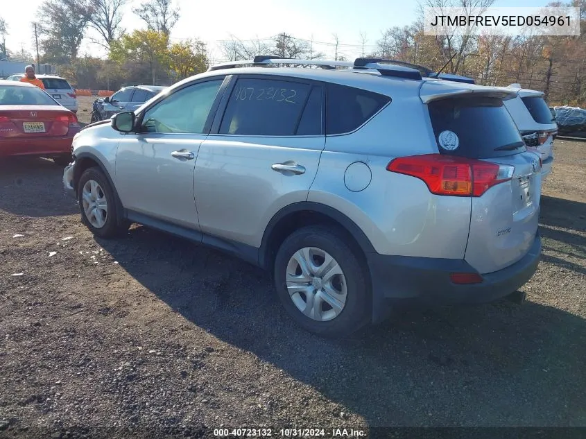 2014 Toyota Rav4 Le VIN: JTMBFREV5ED054961 Lot: 40723132