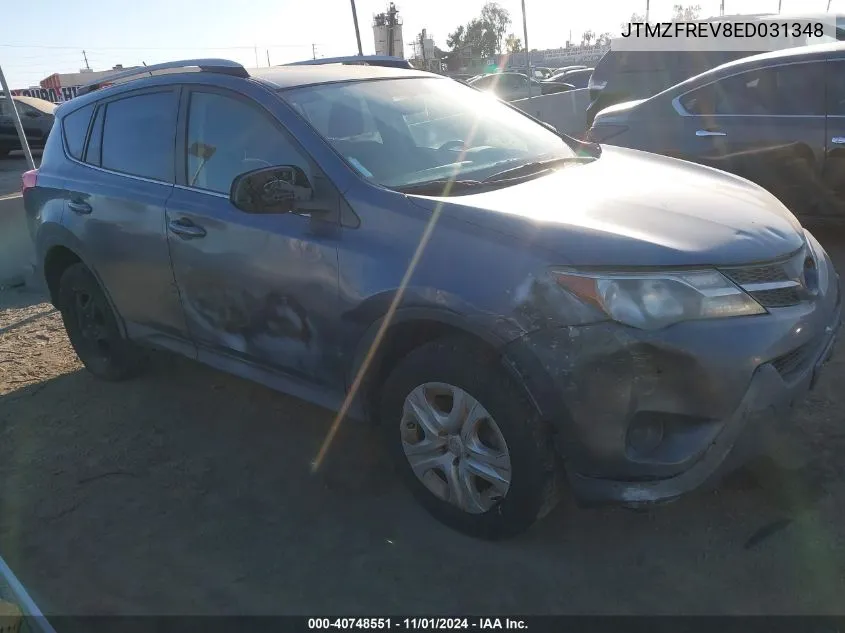 2014 Toyota Rav4 Le VIN: JTMZFREV8ED031348 Lot: 40748551