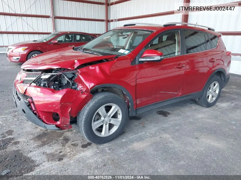 2014 Toyota Rav4 Xle VIN: JTMRFREV6EJ002447 Lot: 40762526