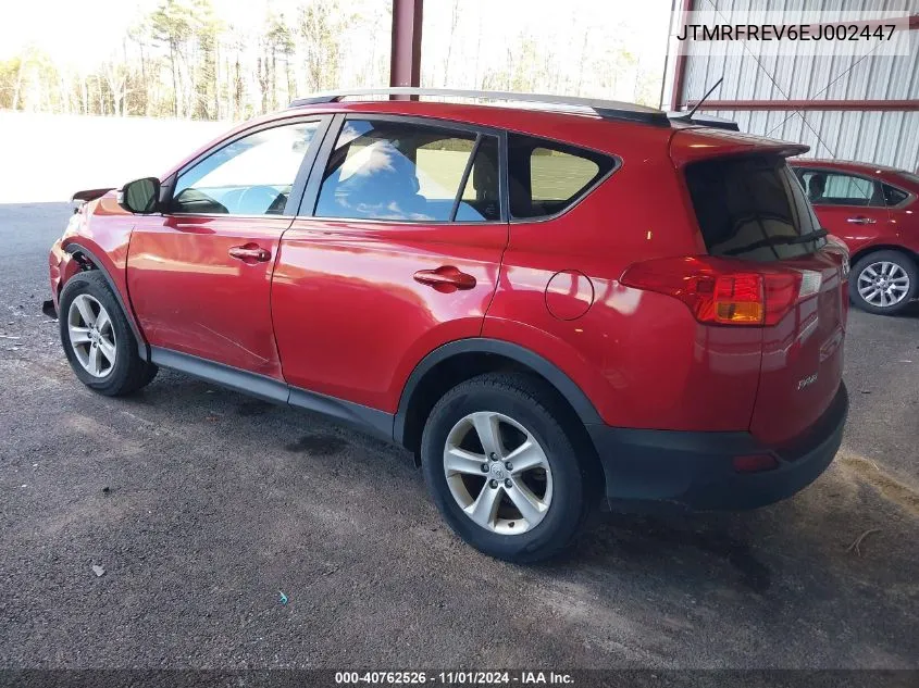 2014 Toyota Rav4 Xle VIN: JTMRFREV6EJ002447 Lot: 40762526