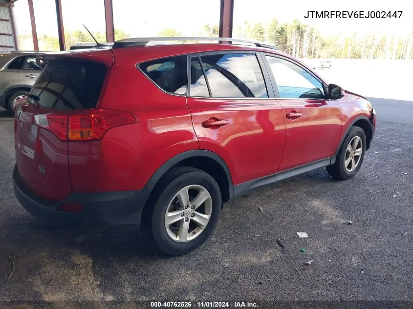 2014 Toyota Rav4 Xle VIN: JTMRFREV6EJ002447 Lot: 40762526