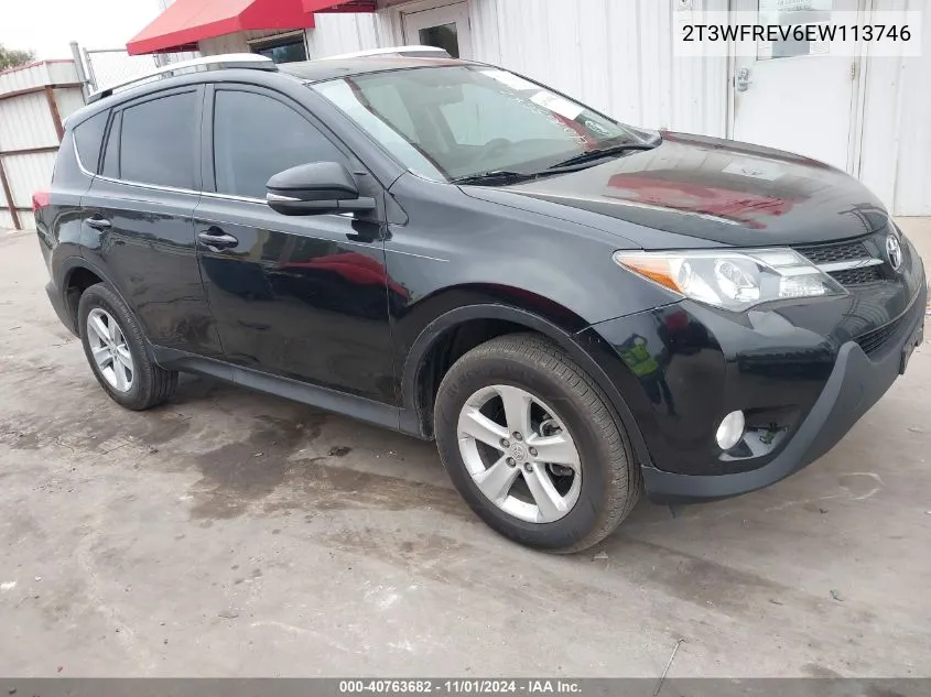 2014 Toyota Rav4 Xle VIN: 2T3WFREV6EW113746 Lot: 40763682